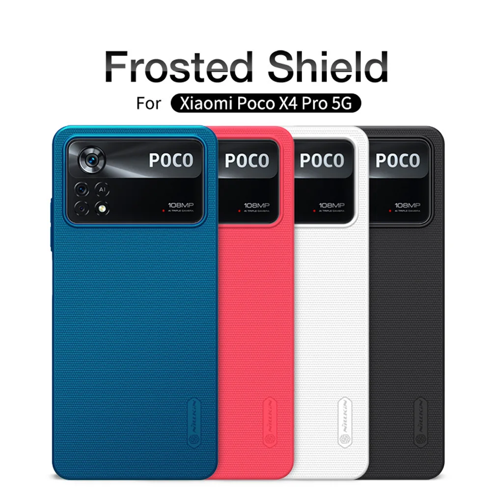 for xiaomi poco x4 pro 5g case nillkin super frosted shield ultra thin pc phone shell for xiaomi poco x4 pro 5g back cover free global shipping