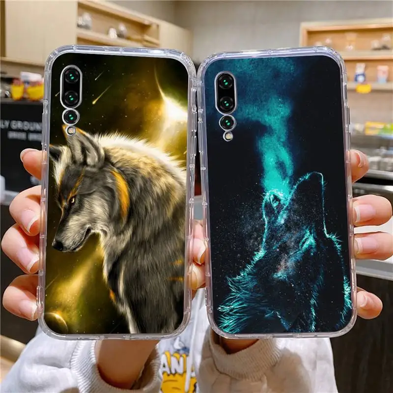

Angry Animal Wolf Face Phone Case For Xiaomi 11 Redmi Note 11pro5G 8T 9A 9S 12S K30 10T Pro Ultra K40pro Transparent Case