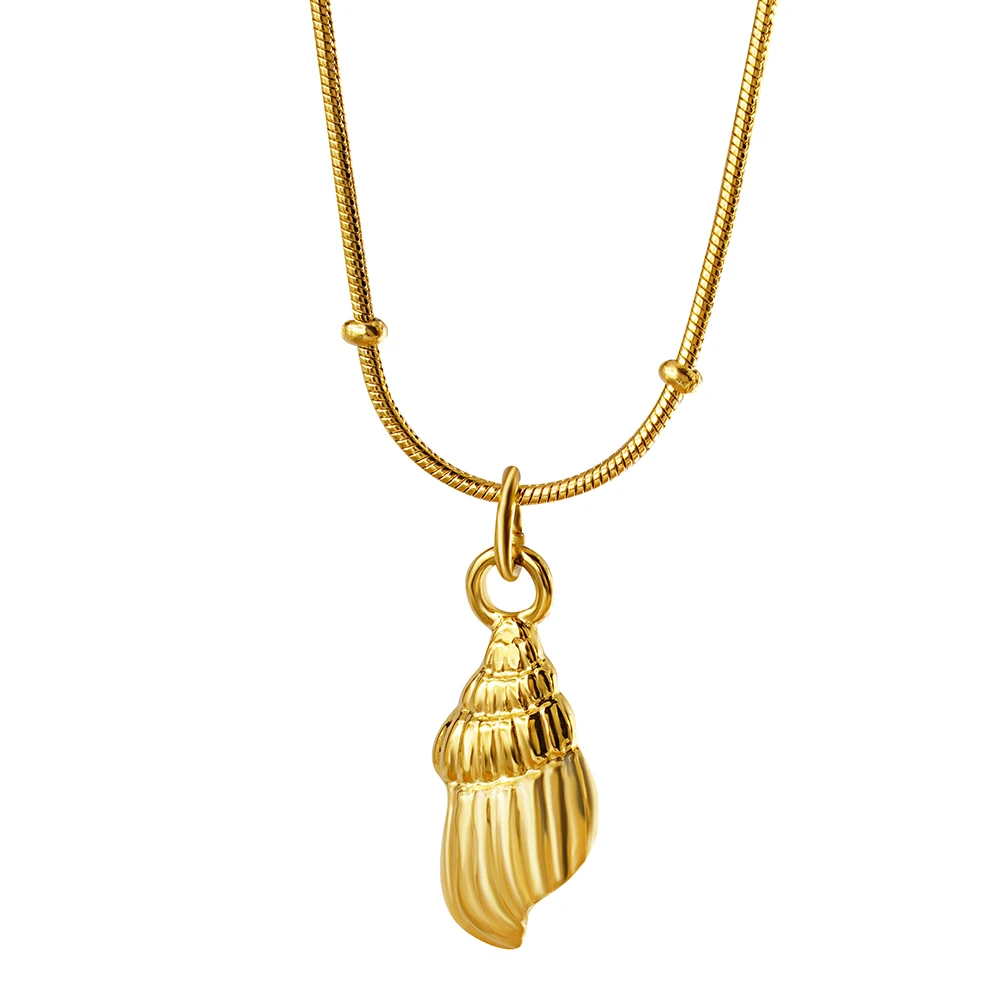 Модное ожерелье из нержавеющей стали с подвеской в минималистском стиле