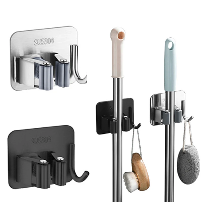 

1 шт., настенный держатель для швабры