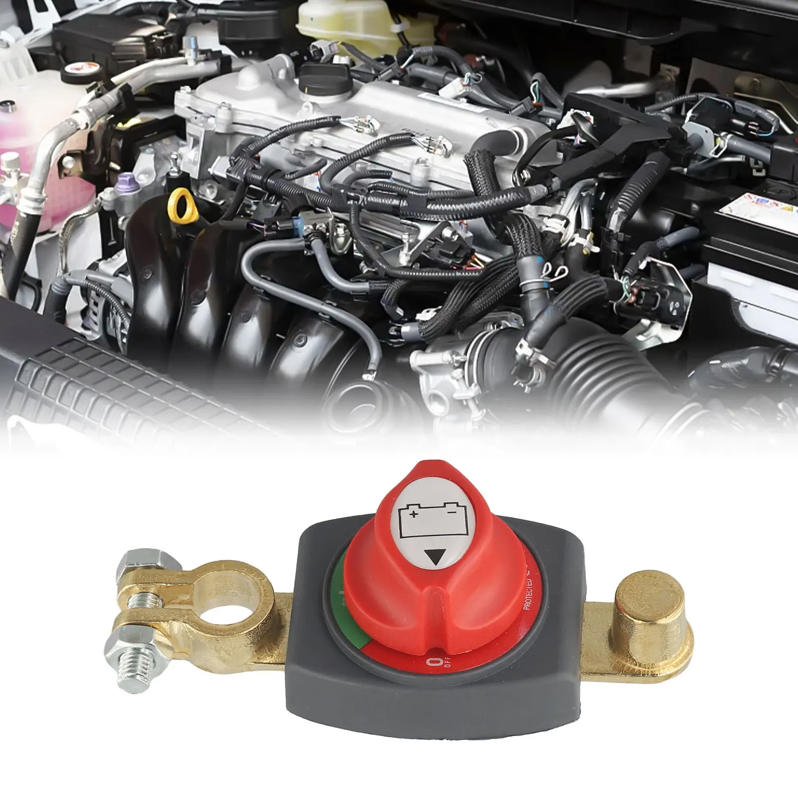 Выключатель аккумулятора 12-48 В 275 А отрицательная латунь выключатель