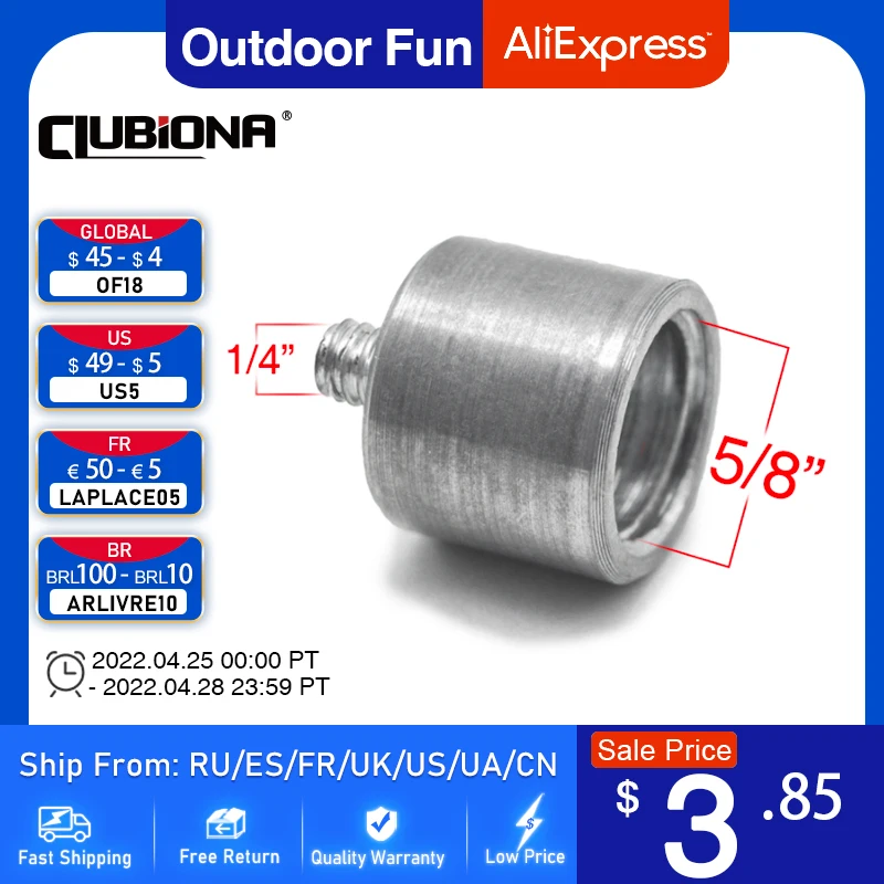 

Адаптер от 5/8 до 1/4 дюймов для лазерного и лазерного дальномера с резьбой 1/4, штатив или подставка 5/8 дюйма