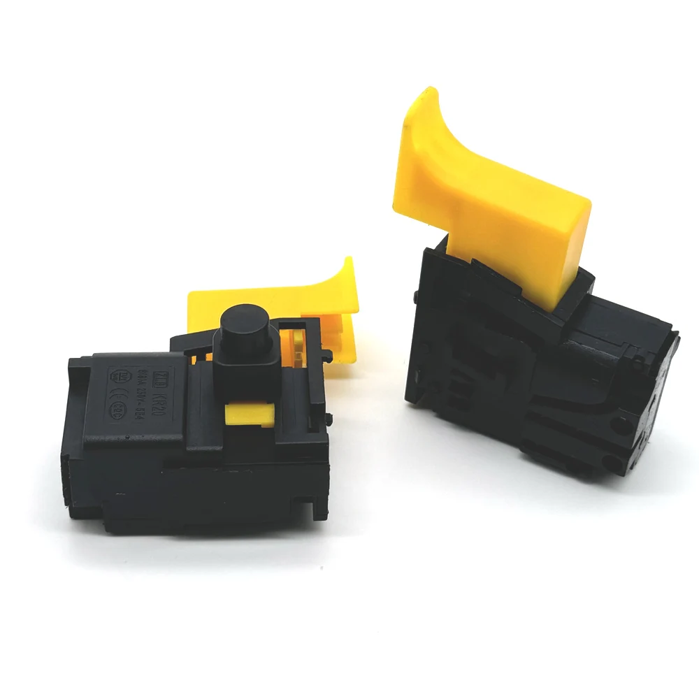 20 шт. переключатель скорости пистолетной дрели 250 В 8 А Блокировка на питании