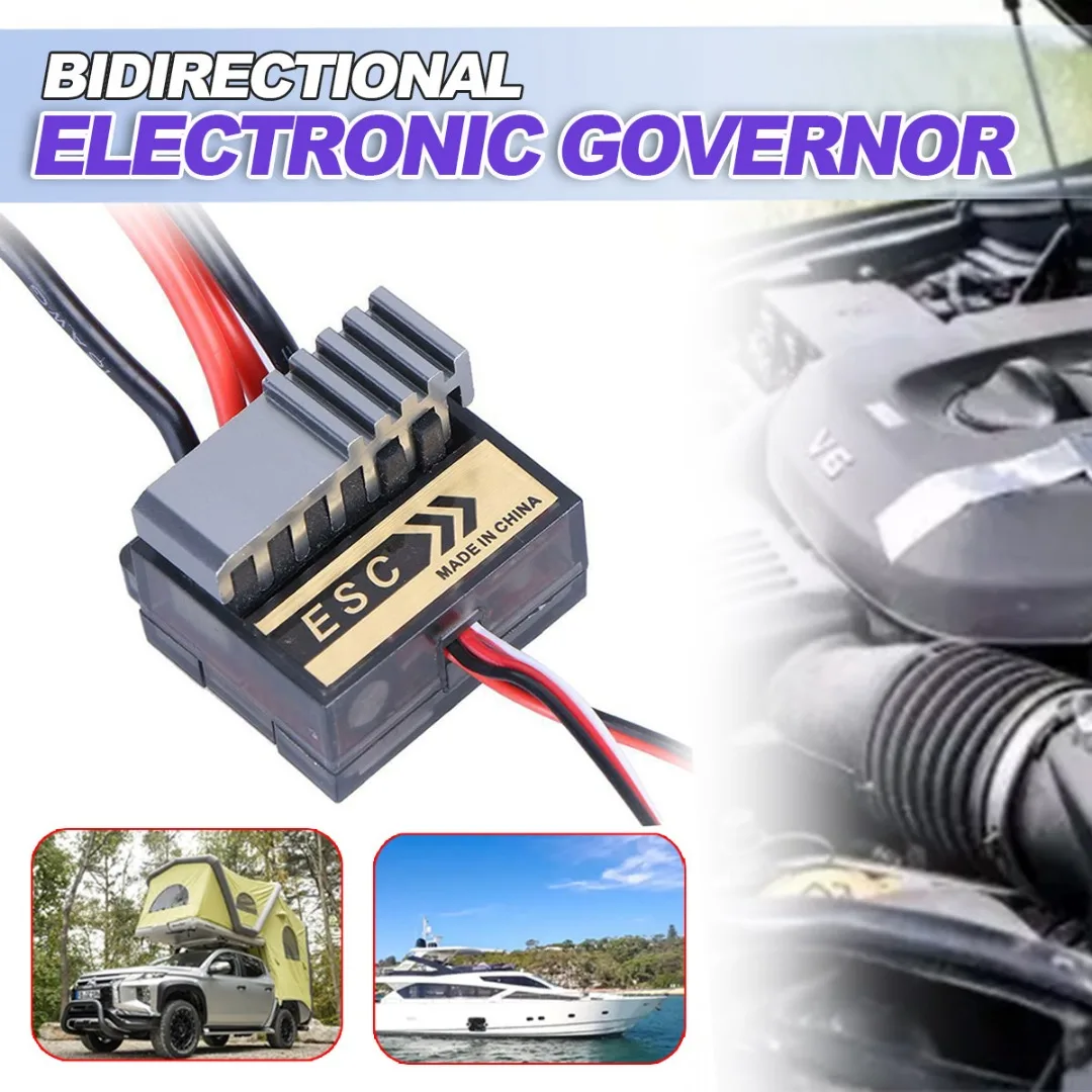 

Щеточный регулятор скорости ESC, 1 шт., долговечные мини-контроллеры высокого напряжения, аксессуары для радиоуправляемого автомобиля, лодки,...