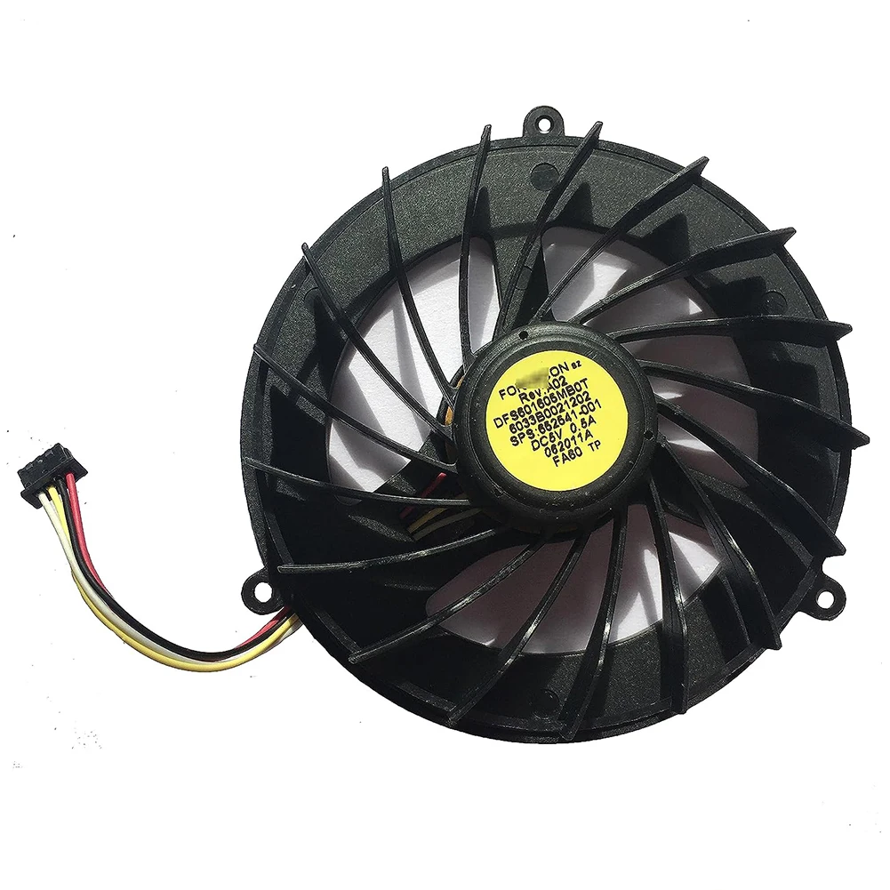 CPU вентилятор охлаждения для HP EliteBook 8740W 8675W 8760W 8770W Series, 4 провода, номер детали 652541-001