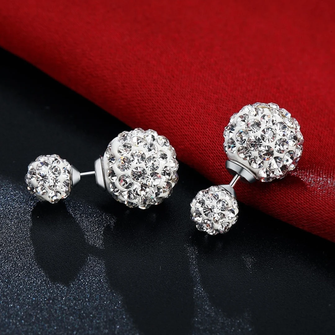 

925 sterling silver New Jewelry Shambhala luxury zirconia female popular original brand of high-end vintage stud earrings