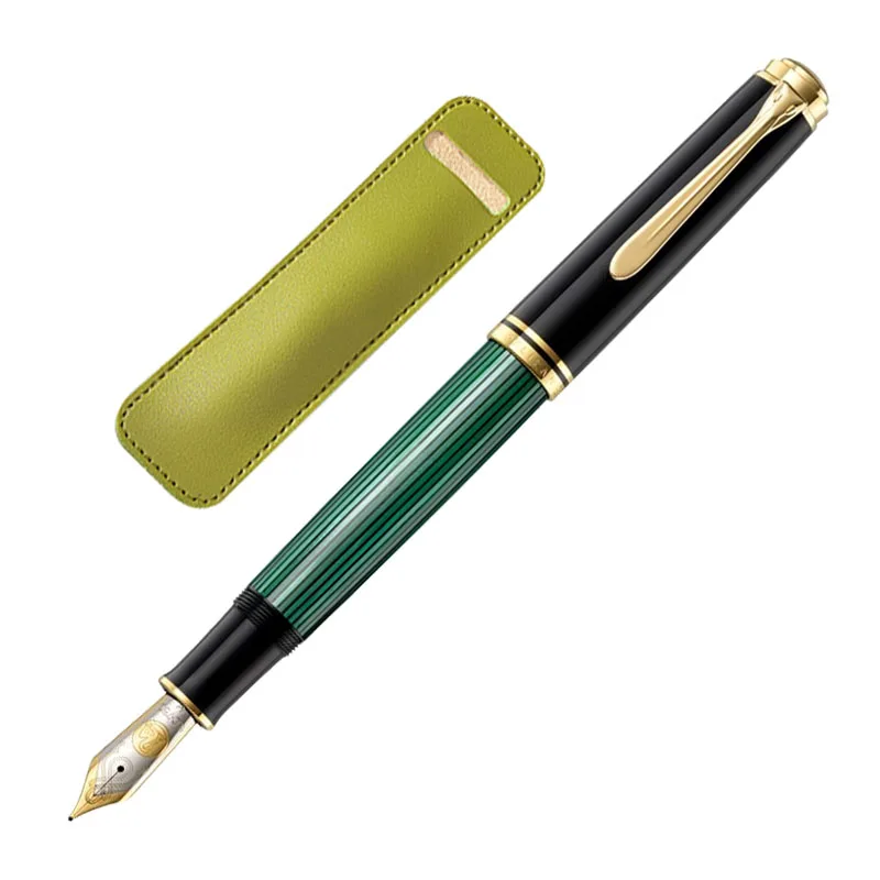 

Перьевая ручка Pelikan M1000 черная с золотым наконечником
