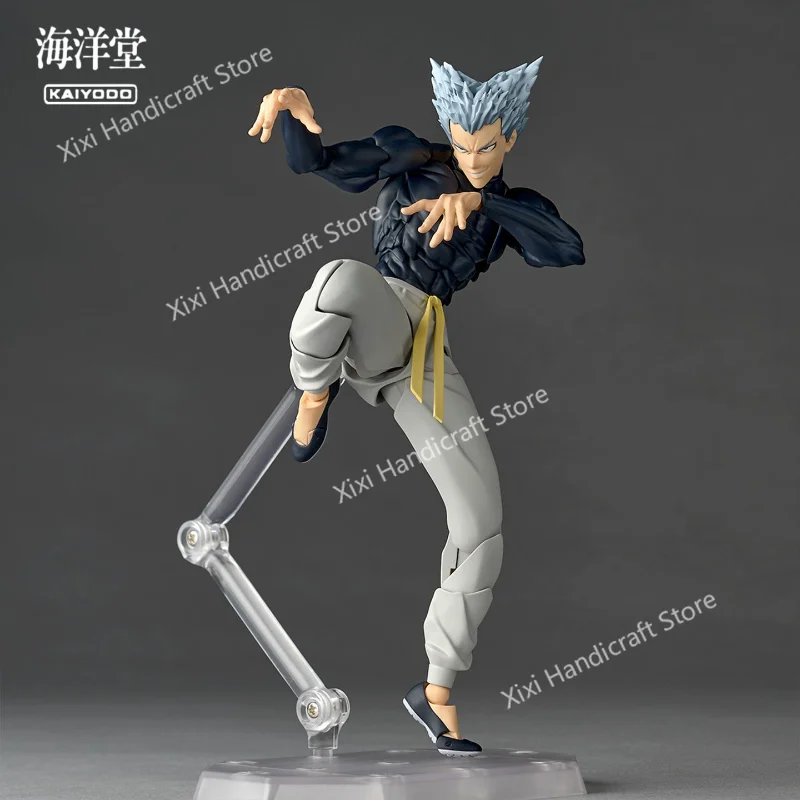Фото В наличии Новинка Kaiyodo Revoltech Amazing Yamaguchi NR098 One Punch Man Гароу, не масштабная фигурка 16,5 см, коллекционная игрушка, подарок №3