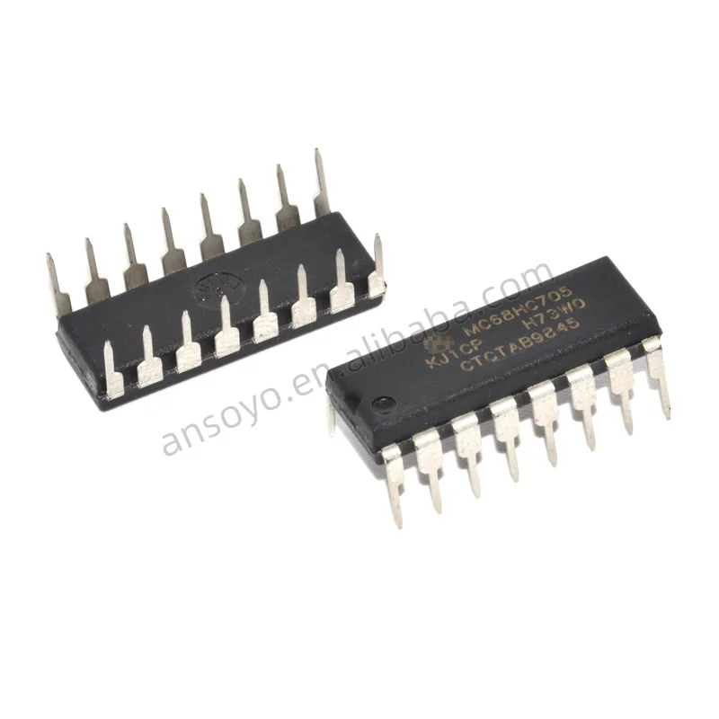 

Новые оригинальные интегральные схемы MC68HC705KJ1CP IC DIP-16, 2 шт.