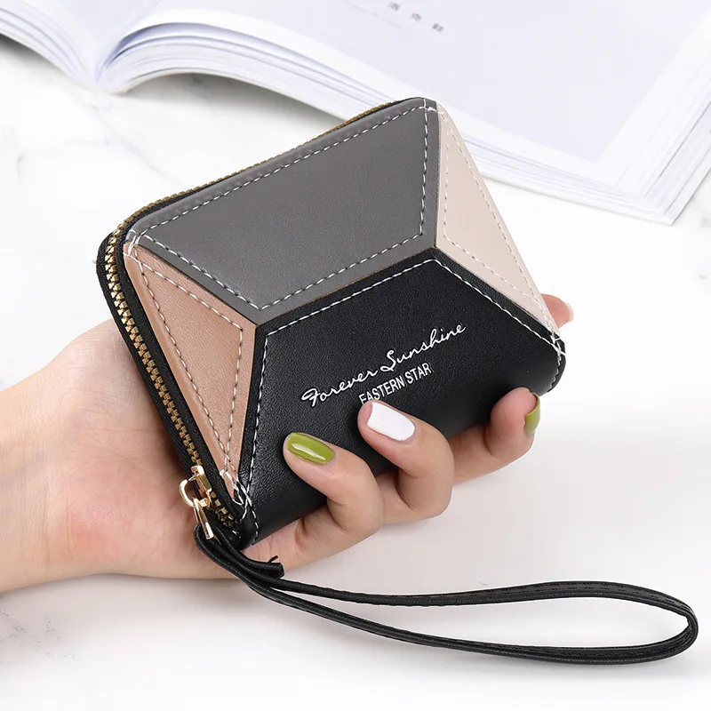 

Cute Zipper Women's Short Wallet PU Leather Small Ladies Coin Purse Hasp Female Clutch Money Bag Pouch ID Credit Card Holders