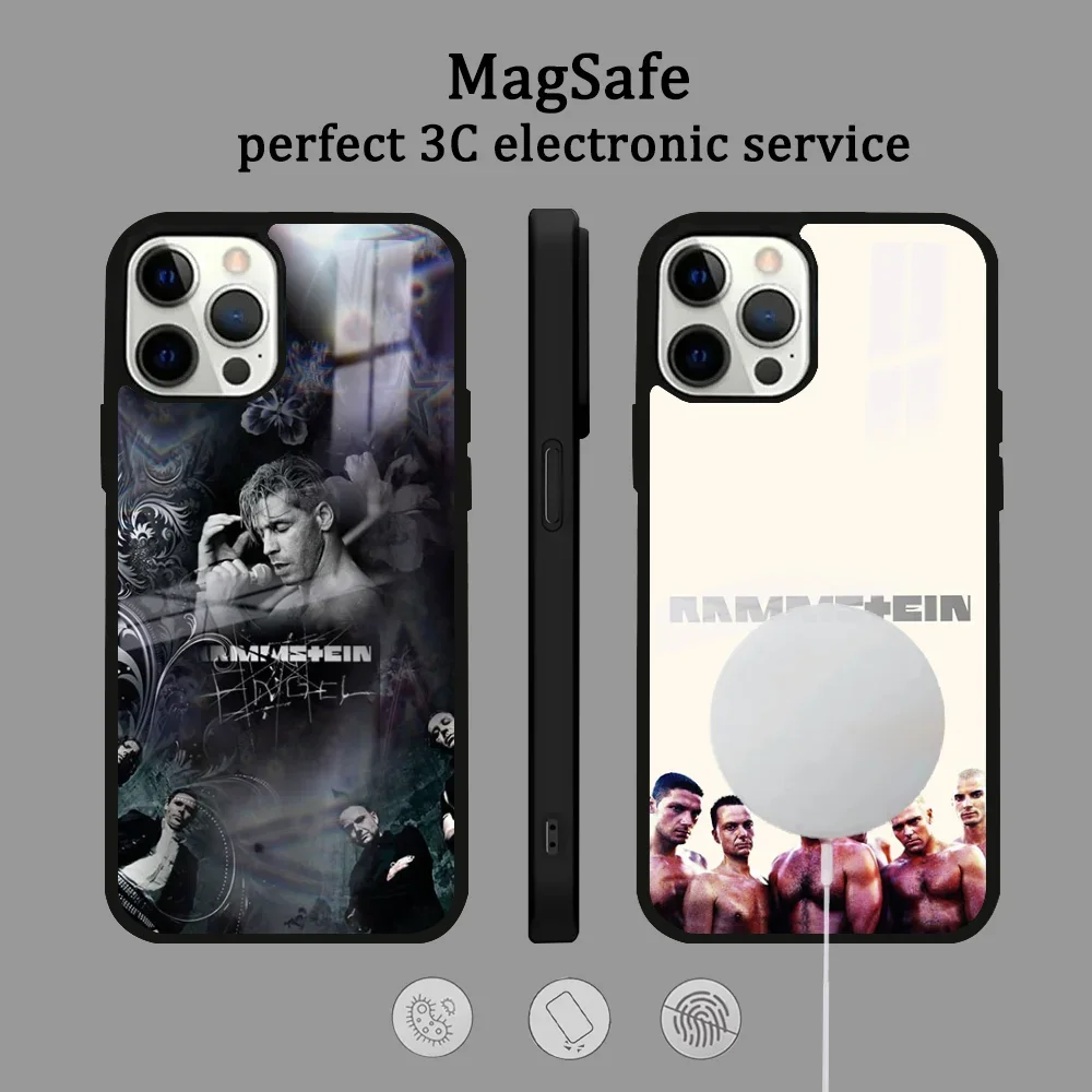 Чехол для телефона Epc Rock-KS R-RamMSteinES iPhone 16 15 14 13 12 11 Pro Max Plus Mini Magsafe Mirror беспроводной