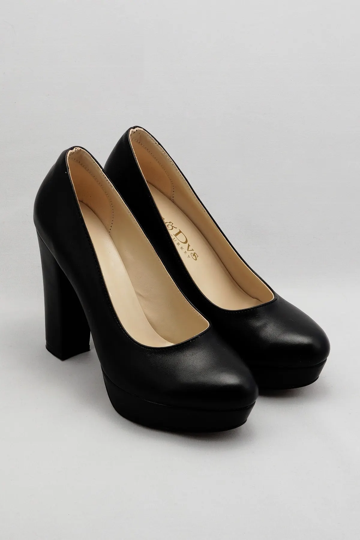 

Women's Fashion Handmade Black Leather Lady High Heels Shoes