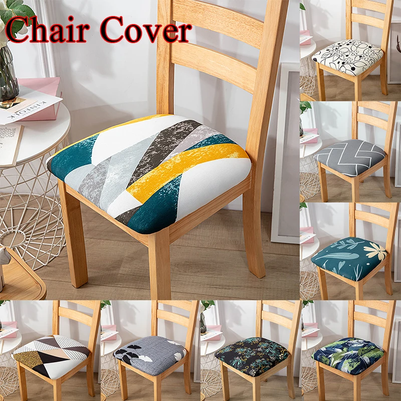 

Printed Elastic Seat Cover Cushion Cover Seat Cover Chair Cover Simplicity Modern Hard-wearing Printed Stretch Household Items
