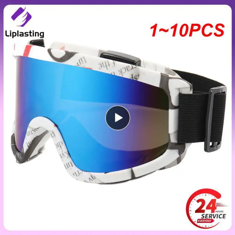 

1~10PCS Anti-Fog Ski Goggles Motorcycle Goggles Winter Snowboard Skiing Glasses Outdoor Sport Windproof Ski Mask Off Road