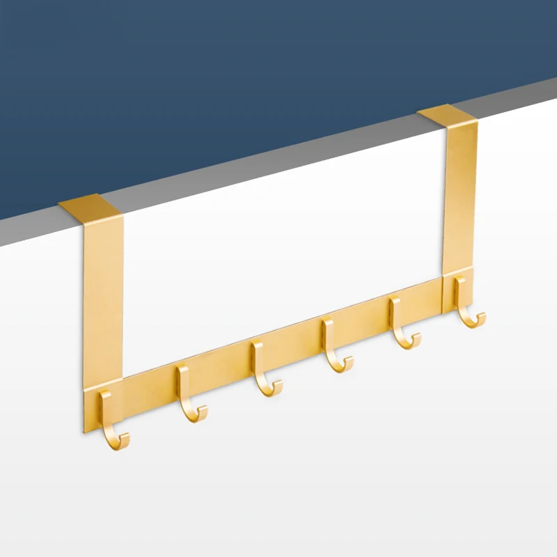 

Clothes Coats Hanging Hooks Aluminium Hats Door Bedroom Alloy Rack Durable Hanger For Organizer Door 35-45mm Coat For Thick Hook