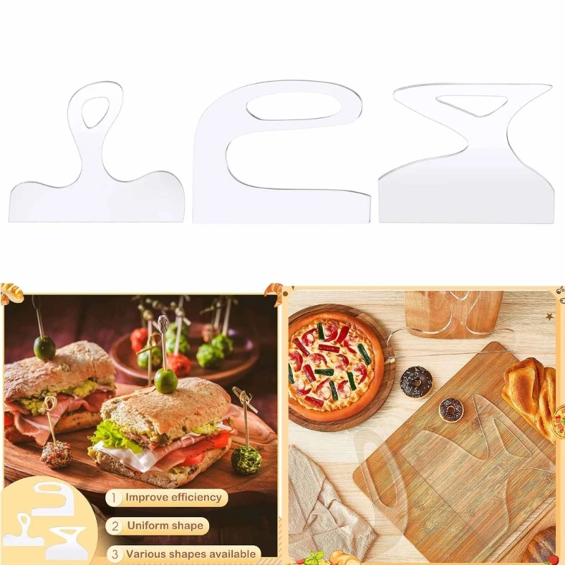 

Charcuterie Board Handle Template Clear Cutting Board Router Template Straight Angled Tracing Stencils Guide Tools Wholesale