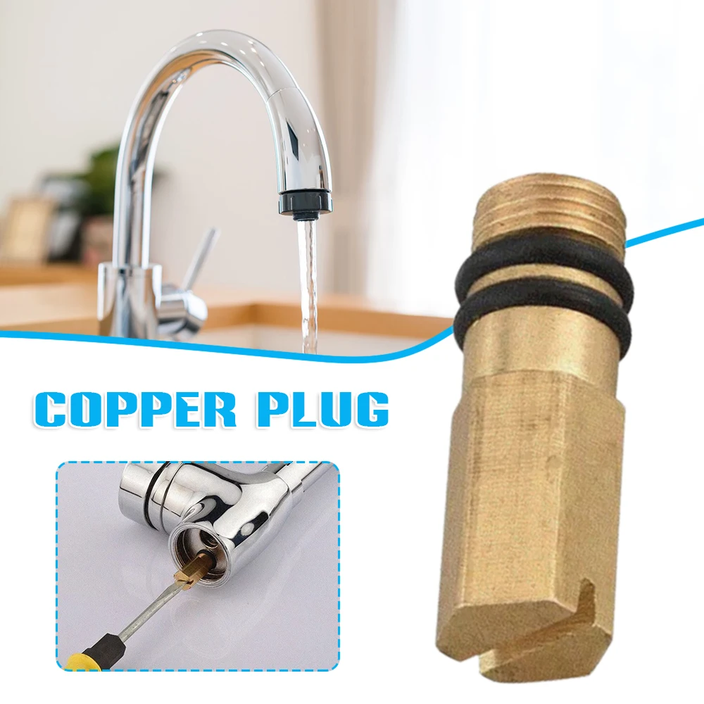 

Cold & Hot Water Faucet Plug Change Single Cold Water Channel Stopper Copper For Kitchen Bathroom Faucet Parts Kitchen Fixture