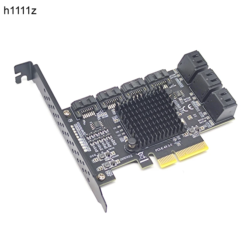 

Адаптер Chi a Mining PCIE SATA 10 портов SATA 3,0 к PCI Express 3,0 X4 Расширенная карта SATA3.0 6G PCI-E SATA контроллер Райзер