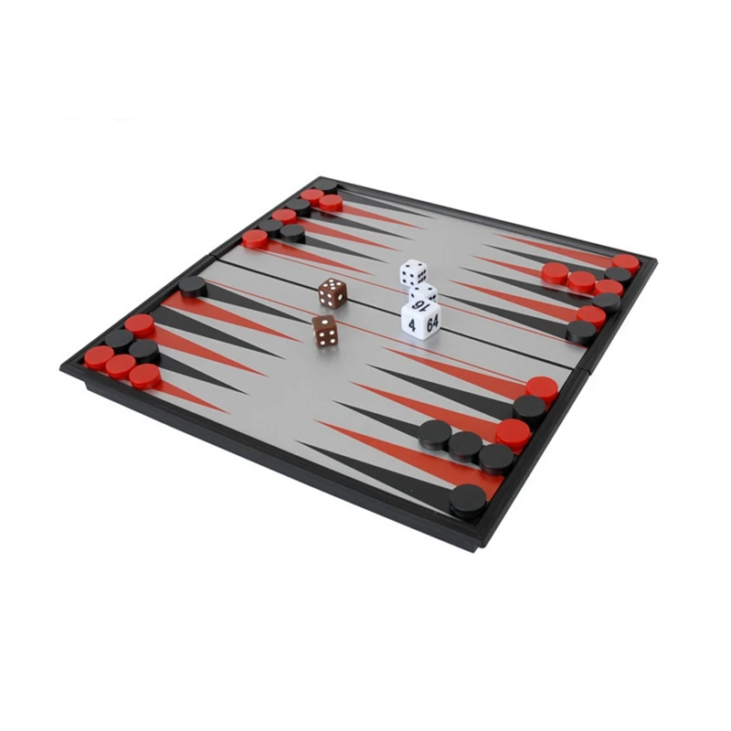

-Backgammon Magnetic Folding Backgammon Children's Entertainment Game Chess