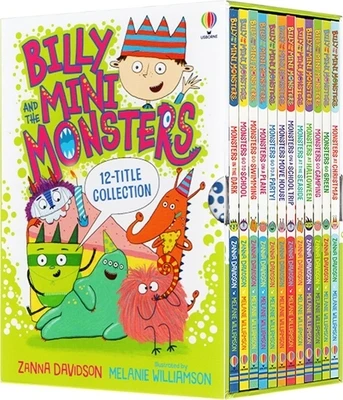 12 Volumes Billy and The Mini Monsters Story English Books Children's Early Education Usborne Young Kids Reading Libros Livros