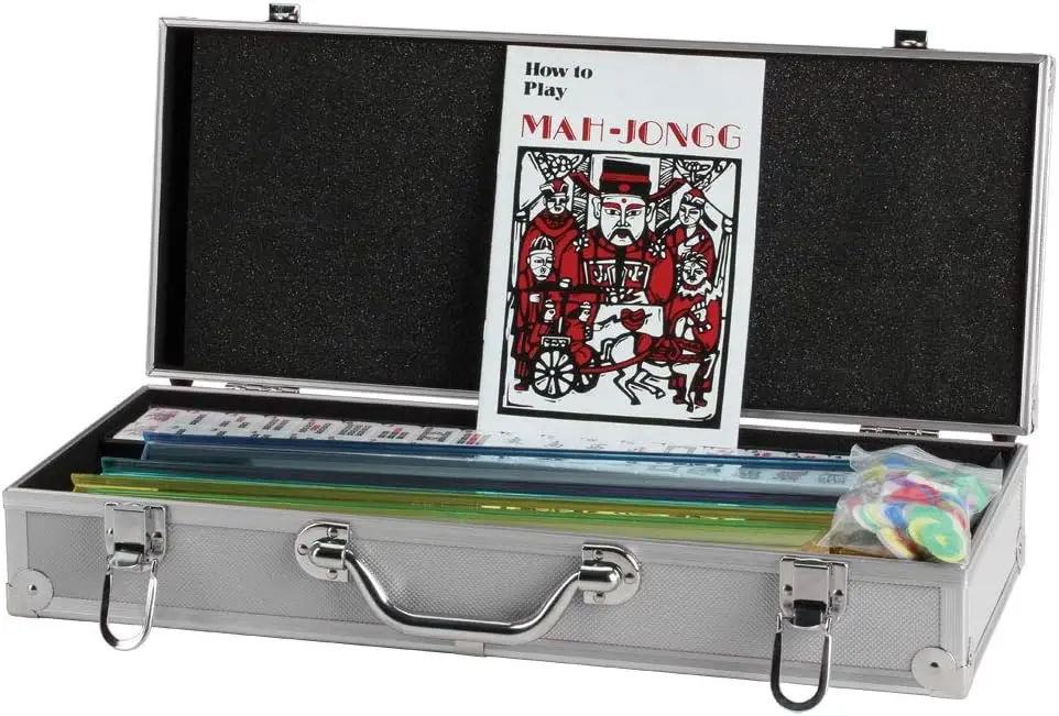 

Mah Jong Set (Set in Silver Hard Case with Ivory Tiles)