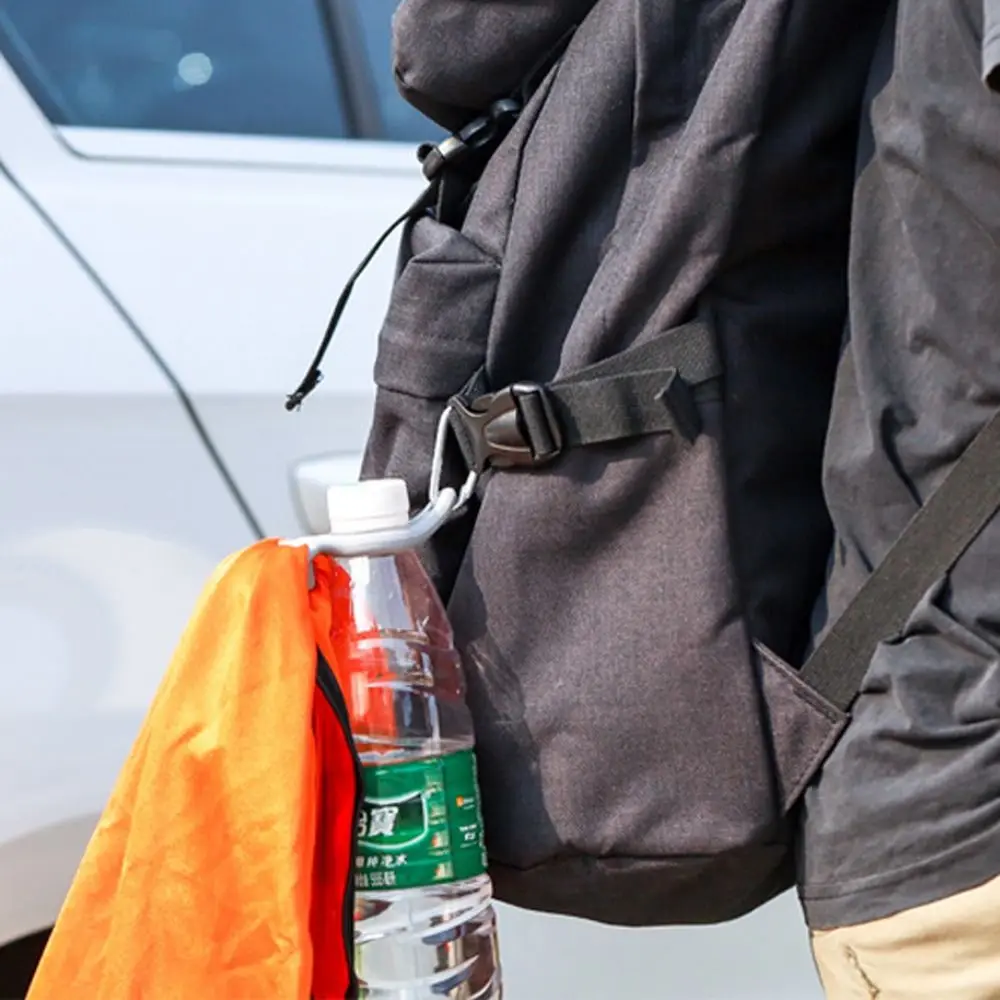 Пищевой силиконовый спортивный чайник с пряжкой карабин простой в использовании