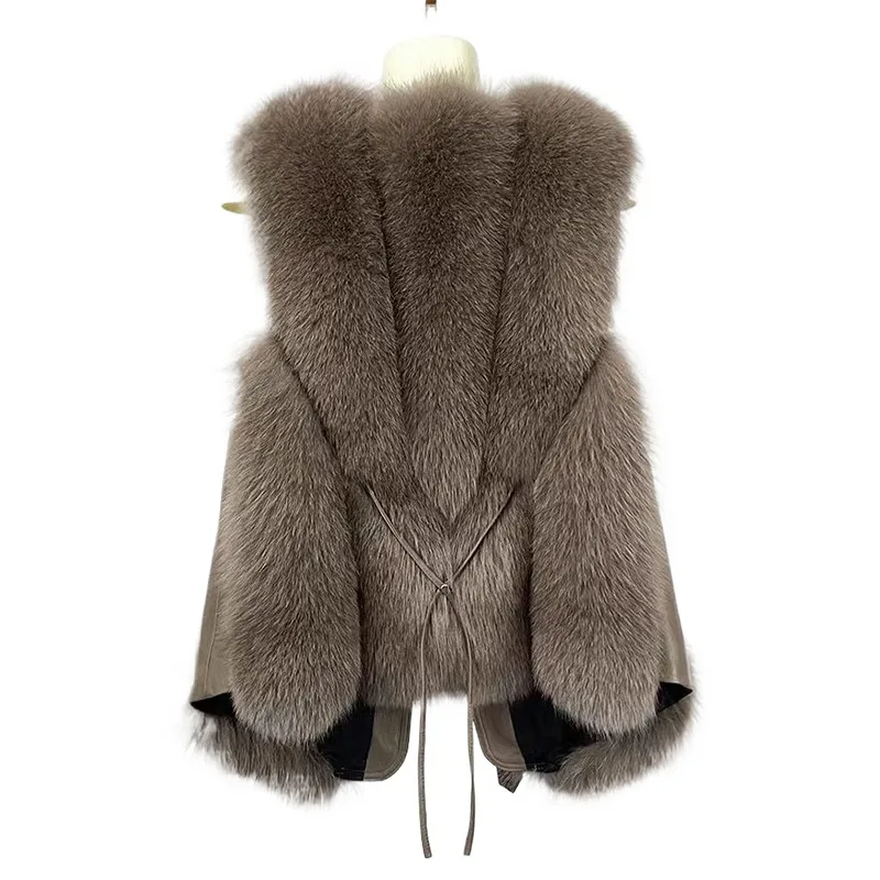 Женский короткий меховой жилет однотонная меховая одежда на осень и зиму