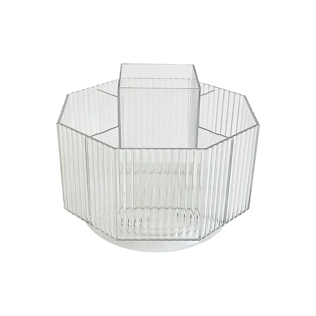 

Makeup Brush Holder 360° Rotating Organizer Remote Control Desk Display Container Bathroom Vanity Decor Home Dorm