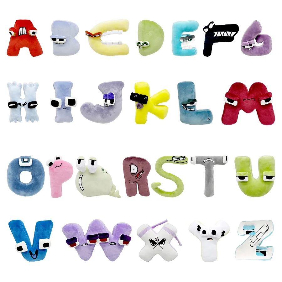 

26 Style Alphabet Lore But are Plush Toys 26pcs Animal Plushie Doll for Kids and Adults Christmas Gift In Stock