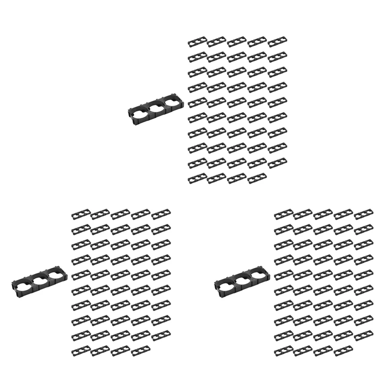 

150Pc 21700 Lithium Cell Spacer Triple Battery Holder Bracket Battery Pack Bracket For DIY Fixed Battery 21.7Mm Hole Dia