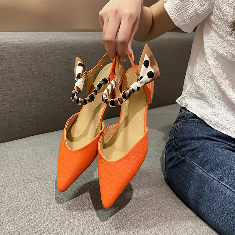 PU Retro Elegant Ladies Sandals 3CM 