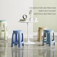 2022 plastic stool thickening household round stools square tabouret modern simple nordic high bench living room low stool chair