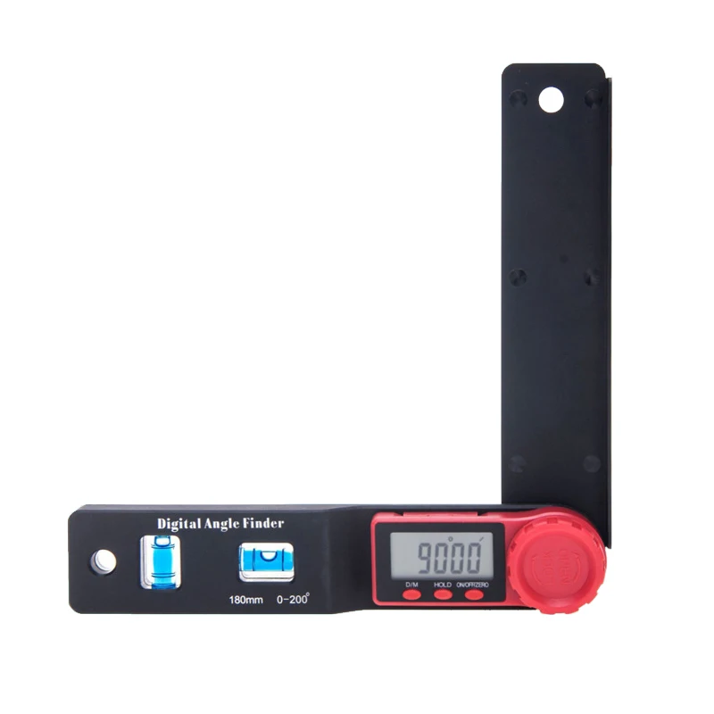 

2 in 1 Digital Protractor Spirit Level Angle Finder Gauge Meter Digital Angle Finder Electronic Protractor LCD Display
