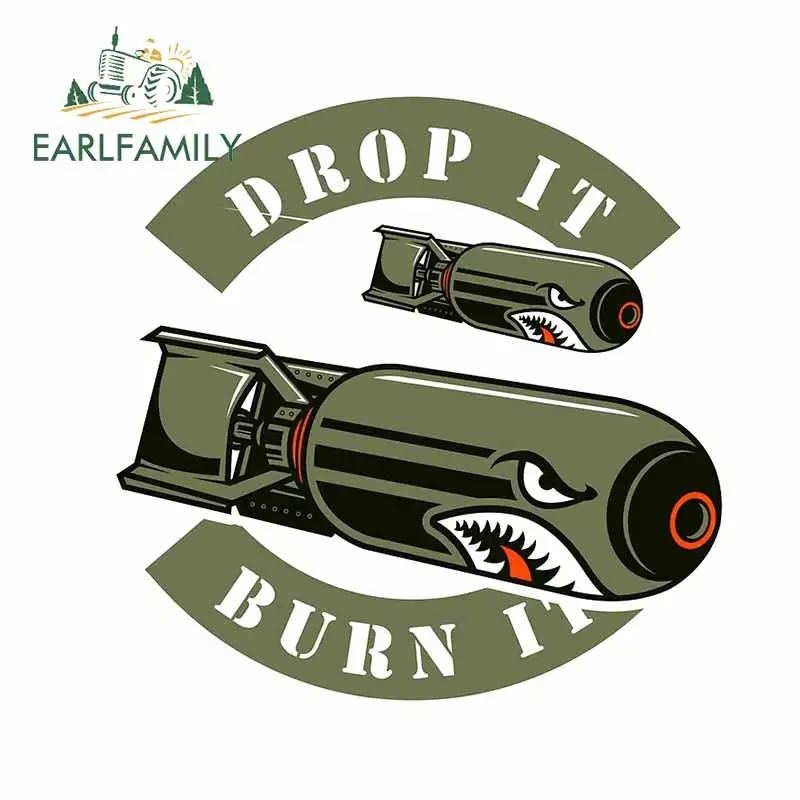EARLFAMILY 13 см для Bomb Drop It Burn аниме наклейки на фургон устойчивые к царапинам багажник