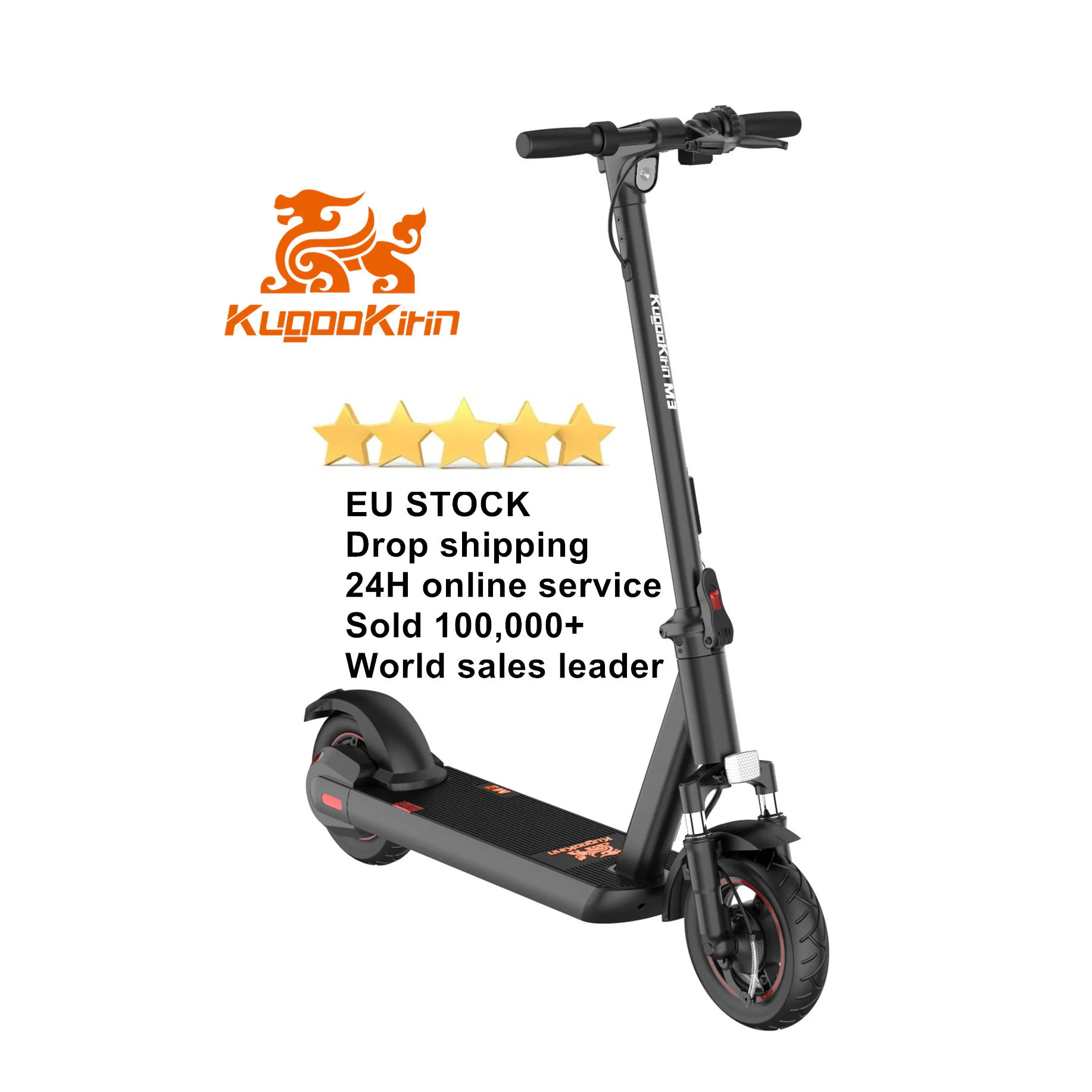 

NEW version Kugoo Kirin M3 36 V 13 An 500 W Motor 40 km/h Max speed 10 inch tire EU Warehouse electric scooters with APP