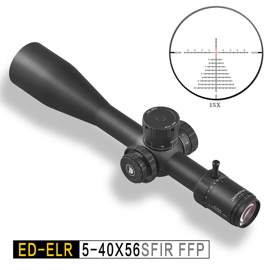 

2023 New Discovery ED-ELR 5-40X56 Tactical Sight Illuminated Super High Definition Shockproof First Focal Plane Imported Glass