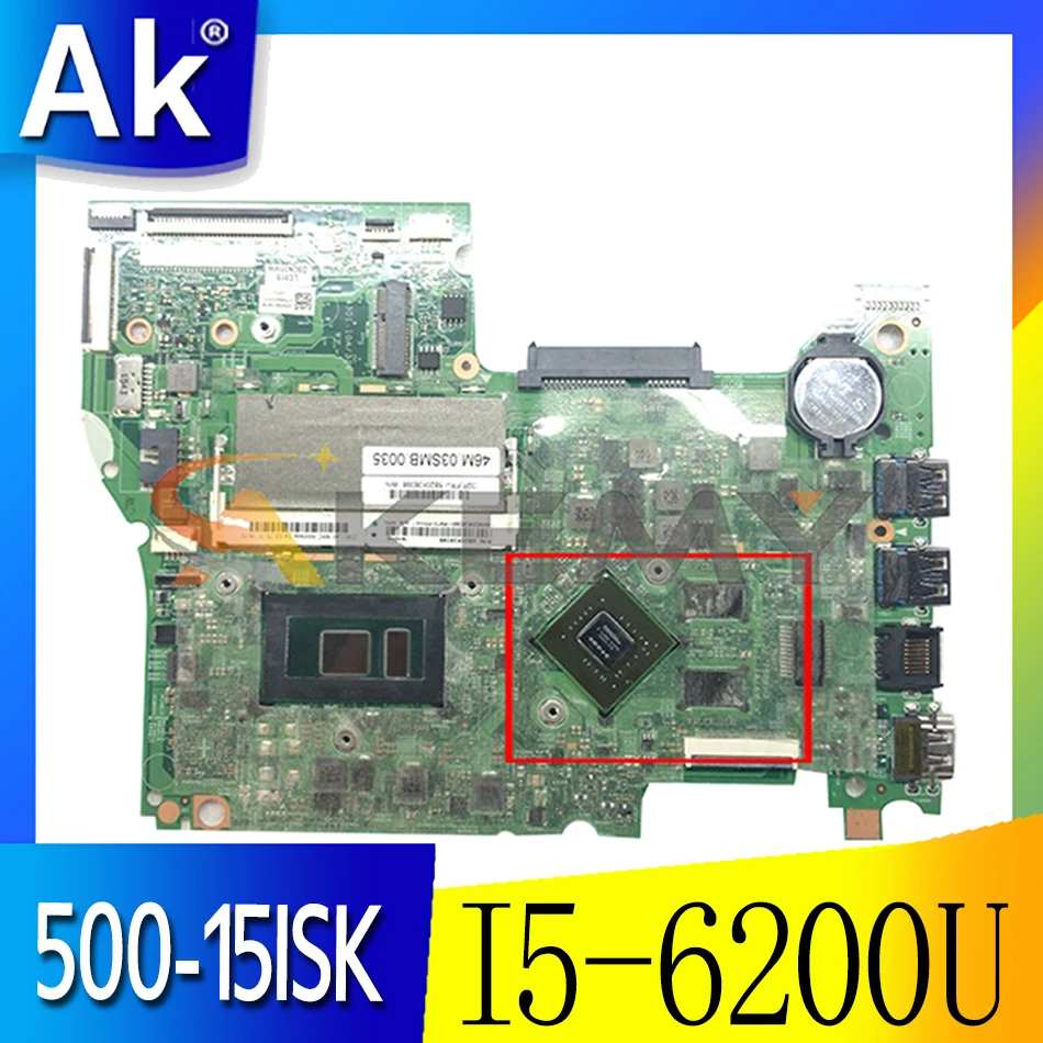 

Akemy 14292-1 448.06701.0011 For Lenovo YOGA 500-15ISK FLEX3-1580 Laptop Motherboard CPU I5 6200U GT940M DDR3 100% Test Work