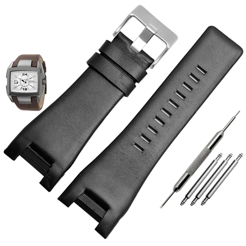 Ремешок из натуральной кожи для часов Diesel мягкий воздухопроницаемый браслет