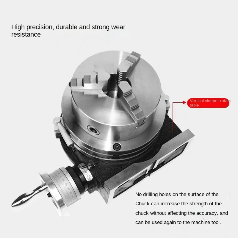 4-дюймовая фрезерная индексирующая головка поворотный стол трехкулачковый