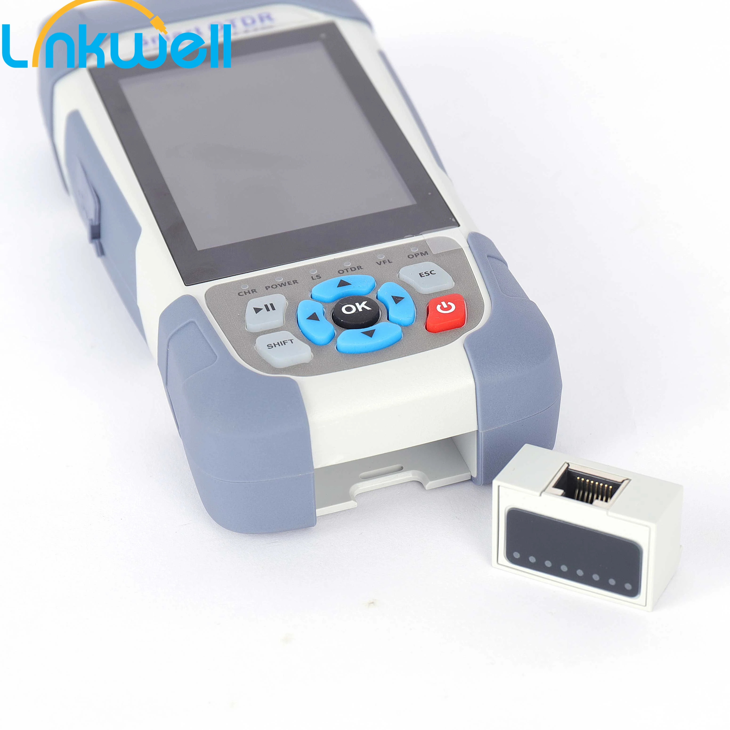 Active fiber Smart OTDR 1 24-22dB Touch Screen Event Map OPM VFL Laser Source RJ45 Optical Cable  Fiber Tester