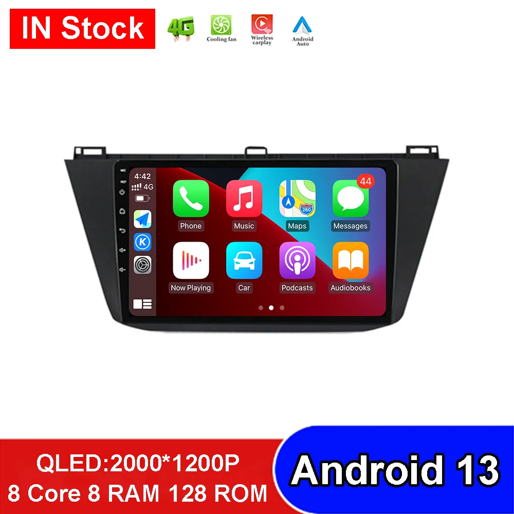 

Автомагнитола 2 Din, Android 13, для Volkswagen Tiguan 2 Mk 2016-2022, мультимедийный видеоплеер с GPS-навигацией, стерео