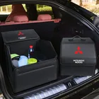 1 шт., органайзер для багажника автомобиля из искусственной кожи, складная сумка для хранения и поддержания порядка для Mitsubishi Outlander Ralliart Mirage Lancer ASX Pajero