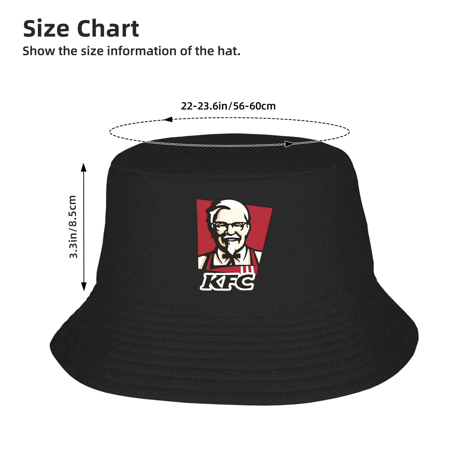 Фото Универсальная панама Kentucky Fried Chicken, портативная рыбацкая шляпа, классическая летняя охотничья кепка, хип-хоп шляпа с графическим принтом, солнцезащитная шляпа №4