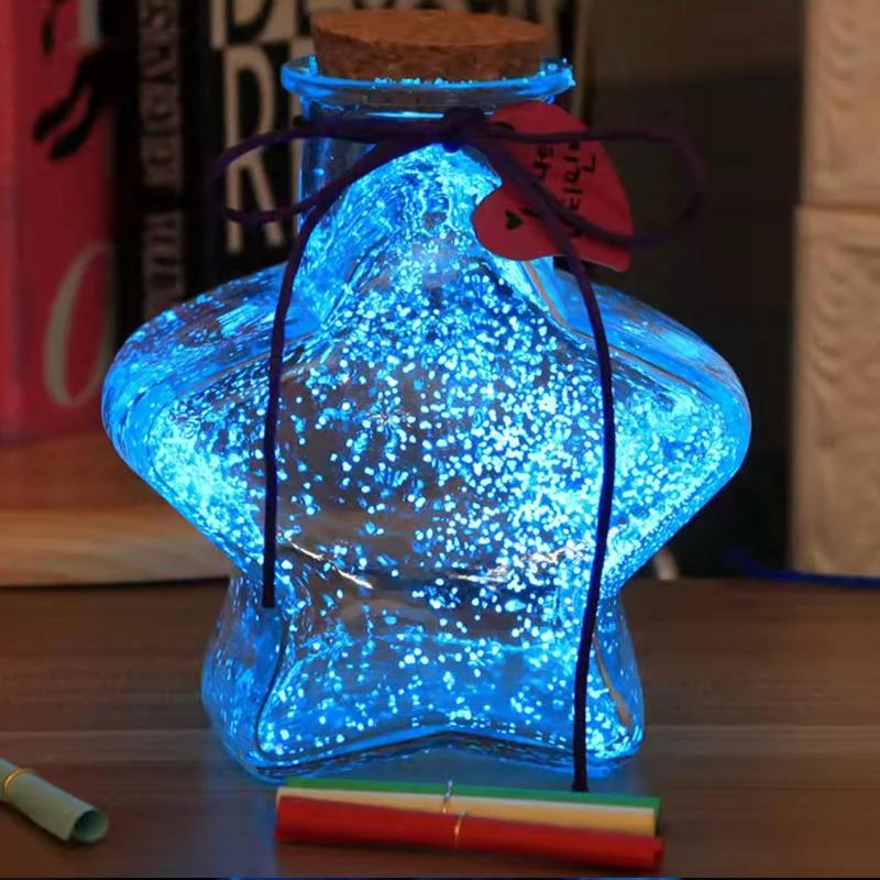 Цветной светящийся песок светящаяся звезда бутылка с песком звездный свет