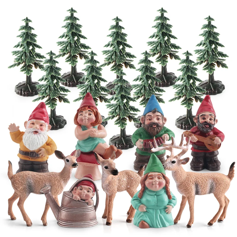 S Model Santa Claus Action Figurine Garden Decorations Children Toys
