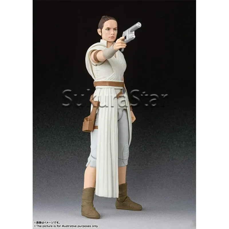 Фото В наличии: Коллекционная подвижная фигурка Bandai S.H.Figuarts Star Wars The Rise of Skywalker Rey, готовая к использованию, подарок для детей №4