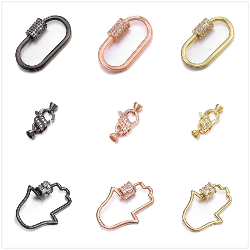 

3Pcs Turnbuckle DIY Earring Supplies Jewelry Making Brass Charms Chain Findings Cabochon Bulk Wholesale Jewlery Wholesale