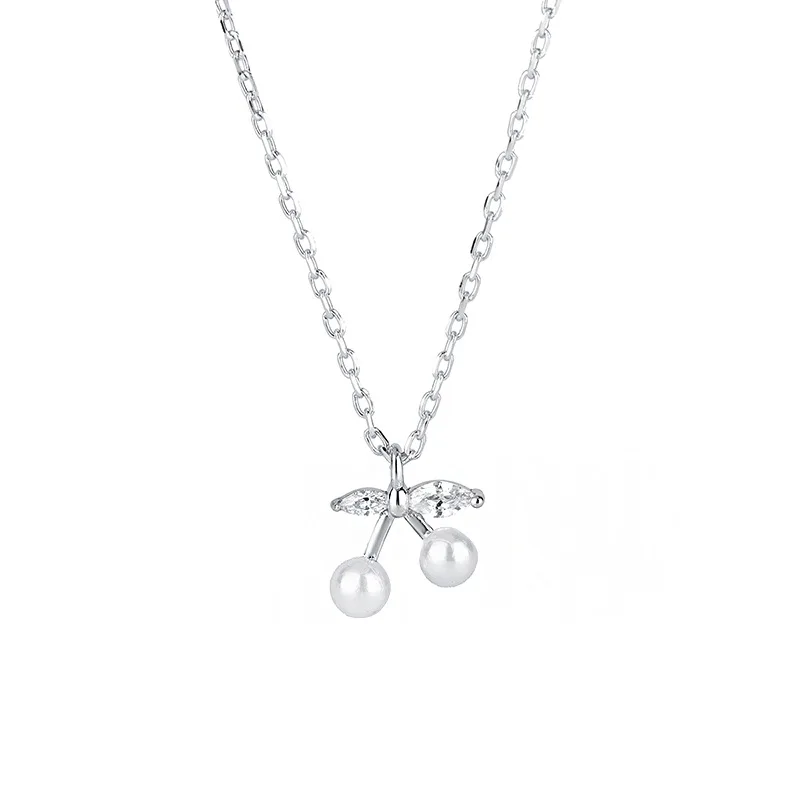 

Женское ожерелье с подвеской в виде вишневого жемчуга