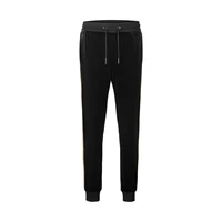 hellenwoody contrast panel webbing pants casual sports pants velvet mens pants luxury suits mens pants black 8232141131