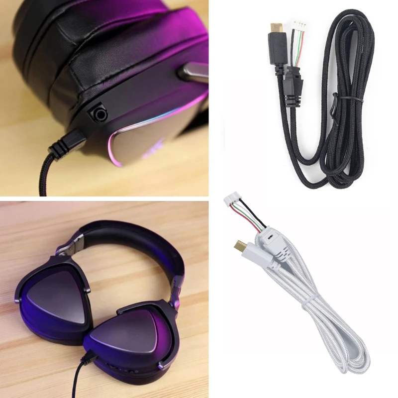 

1.5m Headphones Line Durable USB C Cable Cord for Asus ROG / S